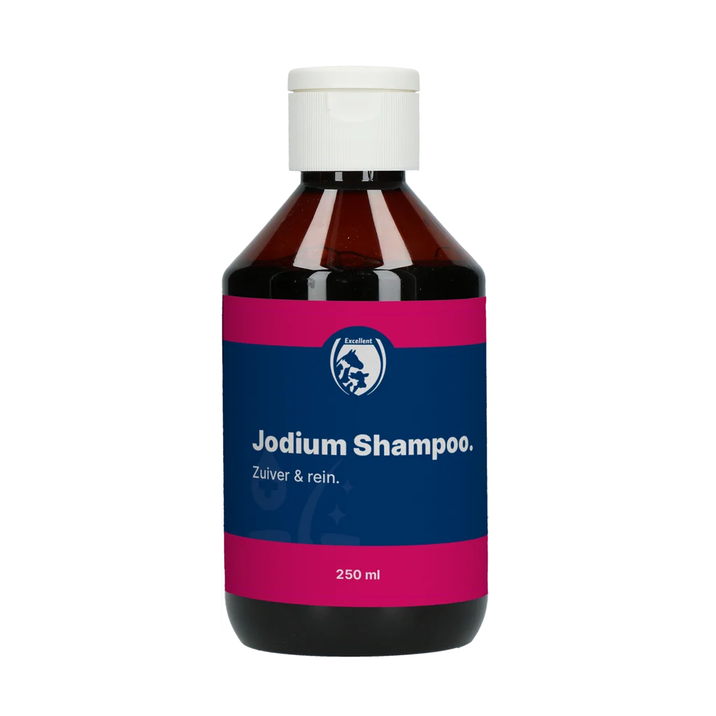 JODI00026.png Jódový šampon na srst a kůži, 250 ml – Excellent Jodium Shampoo - Obrázek 1