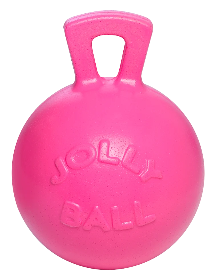 Míč na hraní pro koně s vůní žvýkačky, růžový, 25 cm – Jolly Pets Jolly Ball - Obrázek 1