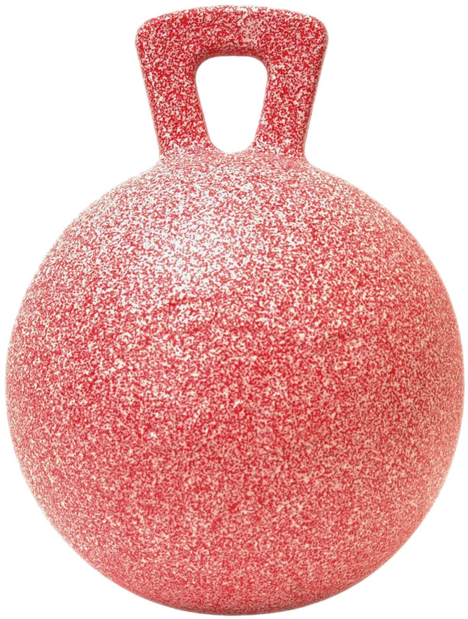 Hračka pro koně s vůní máty peprné, červená a bílá, 25 cm – Jolly Pets Jolly Ball - Obrázek 1