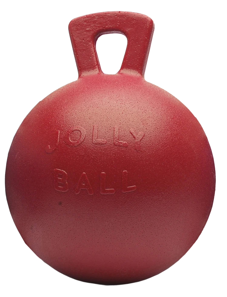 Míč na hraní pro koně, červený bez vůně, 25 cm – Jolly Pets Jolly Ball - Obrázek 1