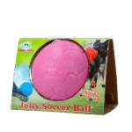 Plovoucí fotbalový míč pro psy, růžový S, 15 cm – Jolly Pets Soccer Ball