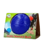 Plovoucí míč pro psy, modrý, 15 cm – Jolly Pets Soccer Ball