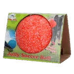 Aportovací míč pro psy, oranžový a bílý, 15 cm – Jolly Pets Jolly Soccer Ball