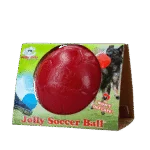Míč pro psa na aportování, červený, 15 cm – Jolly Pets Jolly Soccer Ball