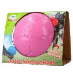 Aportovací míč pro psy, růžový, 20 cm – Jolly Pets Jolly Soccer Ball