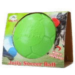 Plovoucí míč pro psy, zelený, 20 cm – Jolly Pets Soccer Ball
