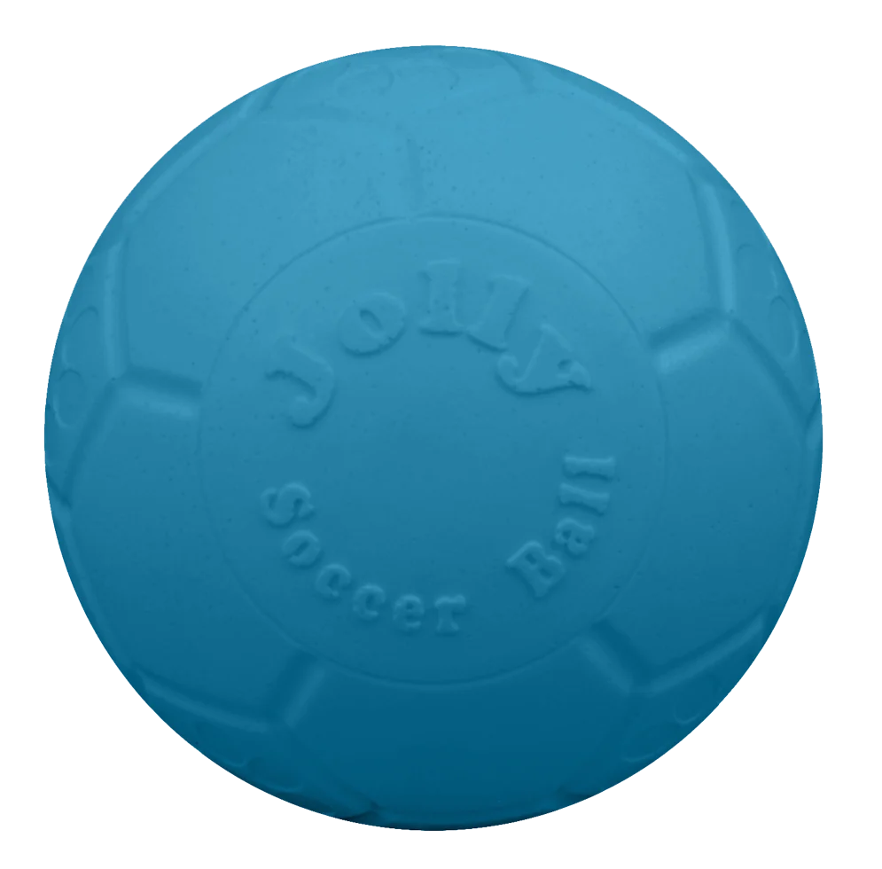 Aportovací míč pro psy, světle modrý, 20 cm – Jolly Pets Jolly Soccer Ball - Obrázek 2