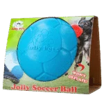 Aportovací míč pro psy, světle modrý, 20 cm – Jolly Pets Jolly Soccer Ball