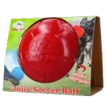 Míč pro psy na aportování, červený, 20 cm – Jolly Pets Jolly Soccer Ball