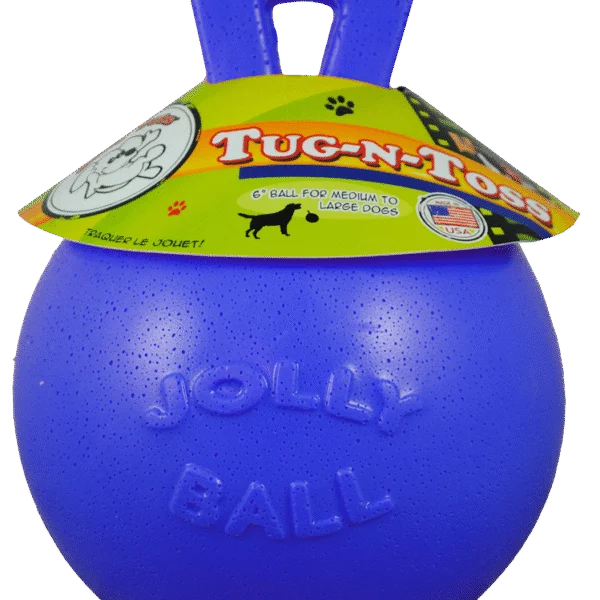 Plovoucí míč pro psy modrý L (20 cm) – Jolly Pets Tug-n-Toss
