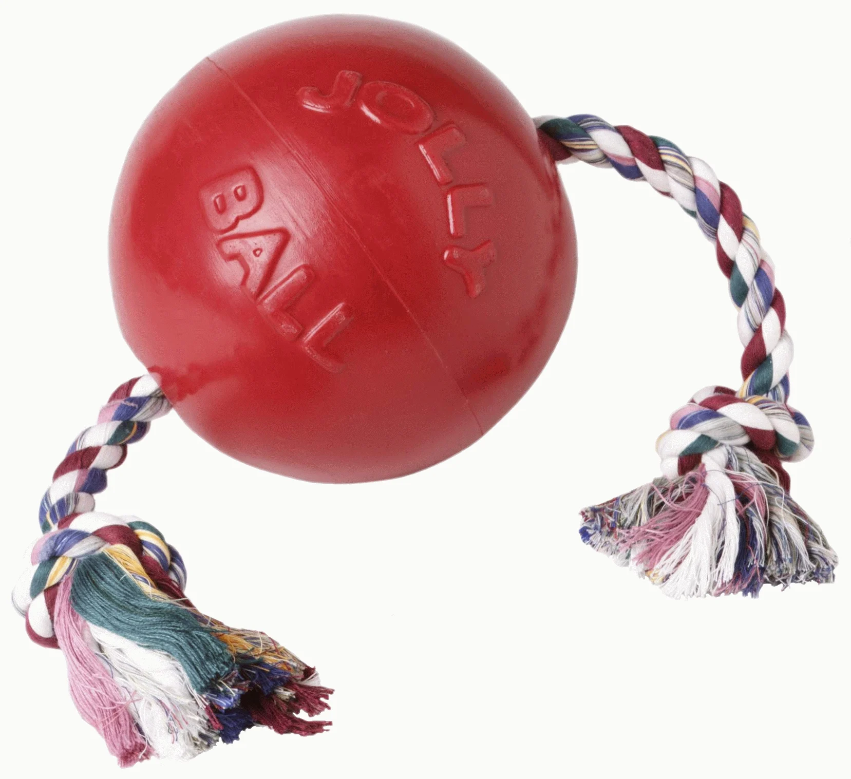 Plovoucí míček pro psy s lanem, červený S (10 cm) – Jolly Pets Romp-n-Roll - Obrázek 4