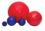 Hladký červený míč pro psy, 35 cm – Jolly Pets Push-n-Play