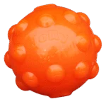 Pamlskový míček pro psy z TPR gumy, 10 cm – Jolly Pets Jolly Jumper oranžový M - Obrázek 2