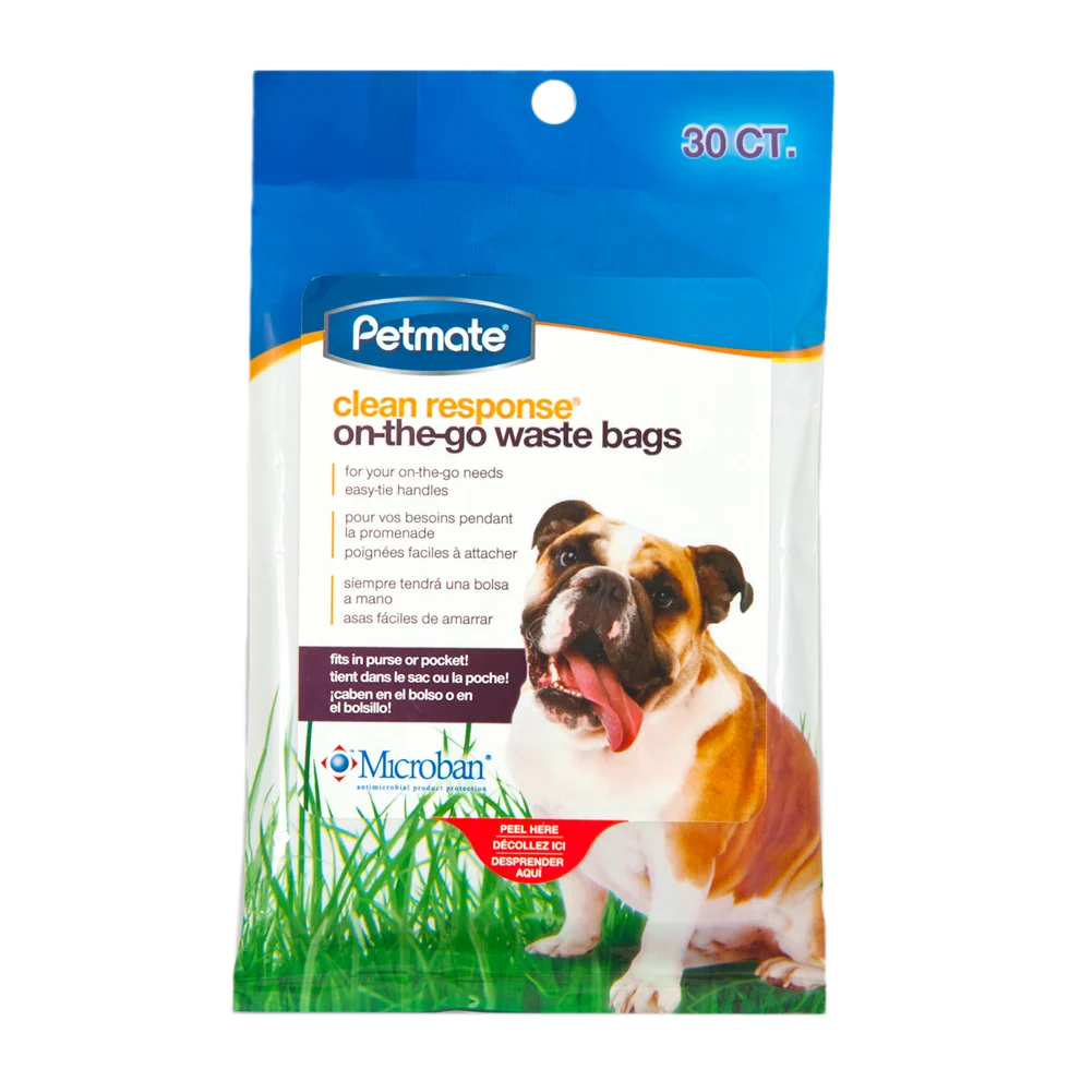 Sáčky na psí exkrementy na cesty, 30 kusů – Petmate Clean Response on-the-go Waste Bags - Obrázek 1