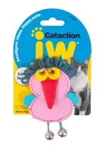 Hračka pro kočky v podobě havrana s catnipem a rolničkami, 12 x 7 cm – JW Cataction Raven Toy