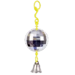 Zrcadlová disco koule pro ptáky se zvonečkem – JW Activitoy Disco Ball - Obrázek 2