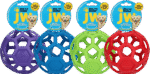 Míček pro psy z přírodního kaučuku na pochoutky, 19 cm, mix barev – JW Hol-ee Roller