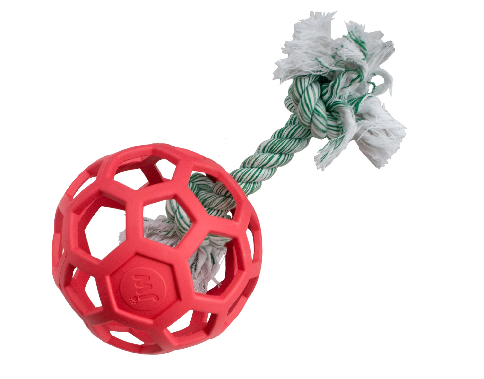 Míček pro psy z přírodního kaučuku na pochoutky, 19 cm, mix barev – JW Hol-ee Roller - Obrázek 3