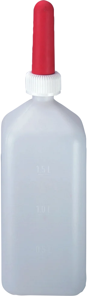 Napájecí láhev pro telata s dudlíkem, 2 l - Obrázek 1