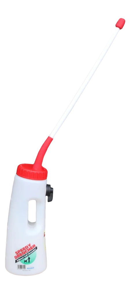 Láhev pro telata se sondovací hadicí dlouhou 48 cm, 2,5 l – Shoof Speedy Drencher - Obrázek 1
