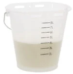 Průhledný bílý kbelík pro telata s měrnou stupnicí, 8 l - Obrázek 3
