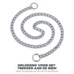 Stahovací obojek pro psy, chromovaný, 55 cm x 3 mm – Hofman Animal Care - Obrázek 2