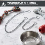 Stahovací obojek pro psy, chromovaný, 55 cm x 3 mm – Hofman Animal Care - Obrázek 4