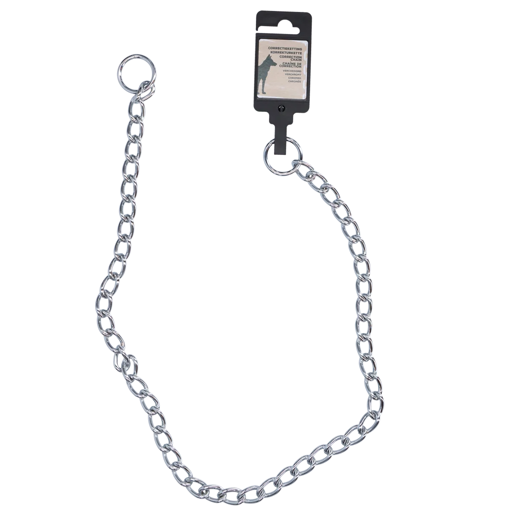 Korekční řetízkový obojek pro psy, chromovaný, 80 cm x 4 mm – Hofman Animal Care - Obrázek 1