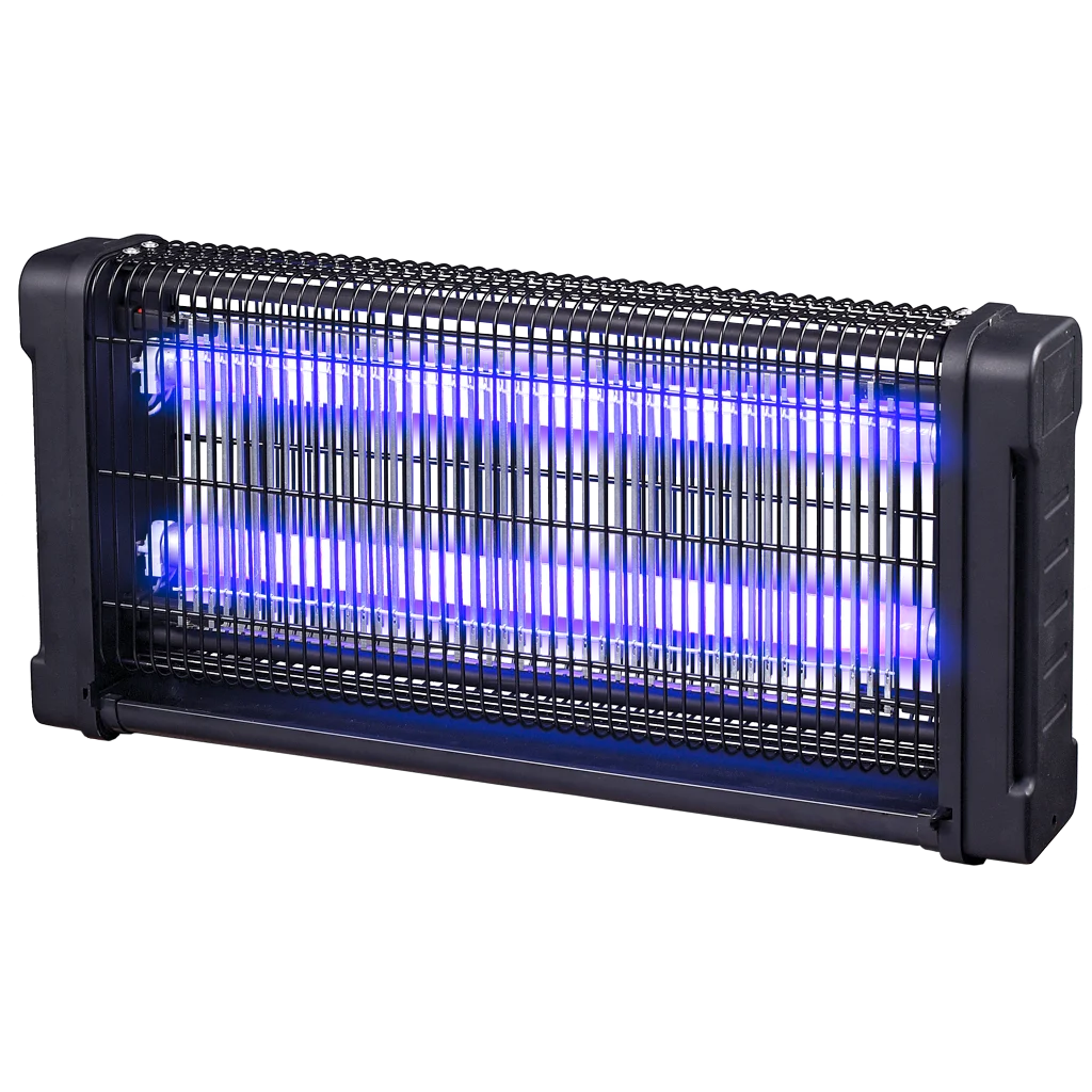 KNOC00012.png Lampa na hmyz s UV-A a elektrickou mřížkou, 2 x 15 W – Knock Pest Insect Killer - Obrázek 1