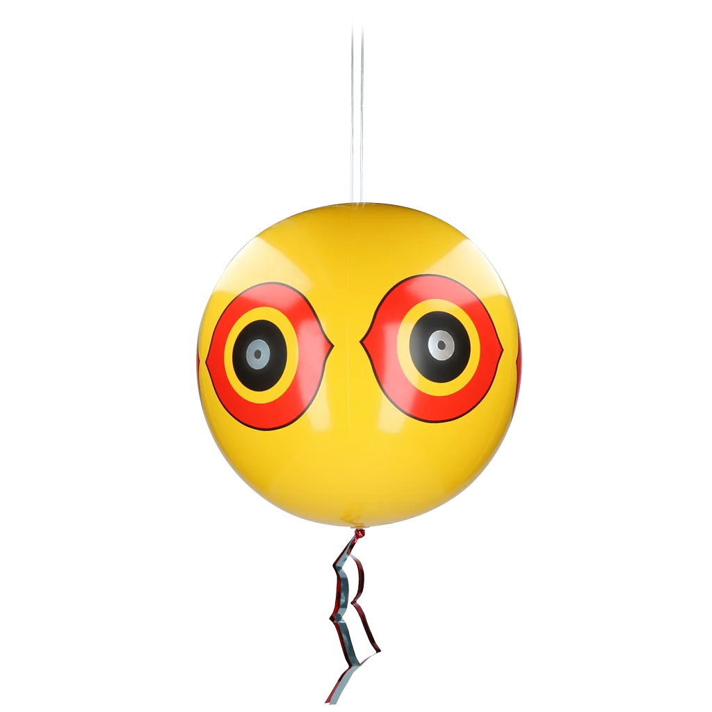 Balón na plašení ptáků se závěsnou šňůrou, žlutý, Ø 40 cm – Knock Pest - Obrázek 1