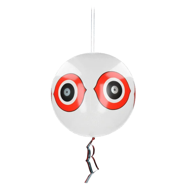 Balón na plašení ptáků se závěsnou šňůrou, bílý, Ø 40 cm – Knock Pest