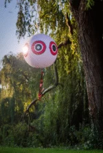 Balón na plašení ptáků se závěsnou šňůrou, bílý, Ø 40 cm – Knock Pest - Obrázek 4