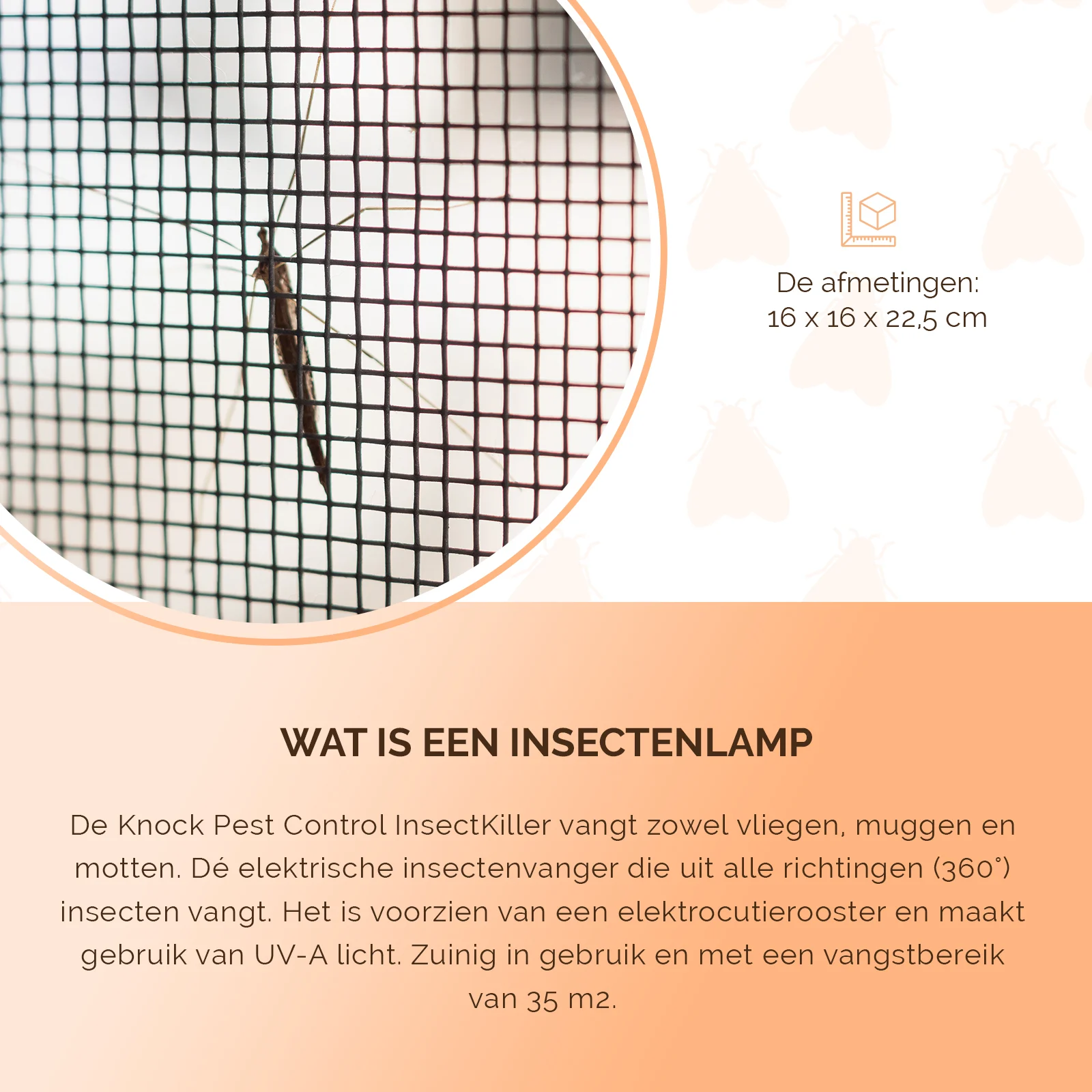 Lampa na hmyz s UV-A zářením a elektrickou mřížkou, 5 W – Knock Pest Insect Killer - Obrázek 5