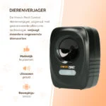 Ultrazvukový odpuzovač zvířat s pohybovým senzorem do zahrady a na pozemek – Knock Pest Animal Repeller - Obrázek 5