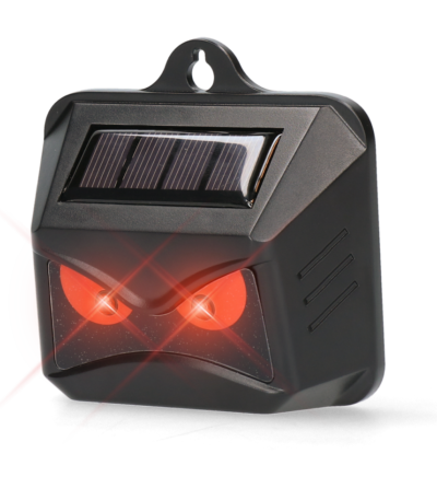 Plašič zvěře s červenými LED na solární energii, 2 kusy – Knock Pest Wild Solar