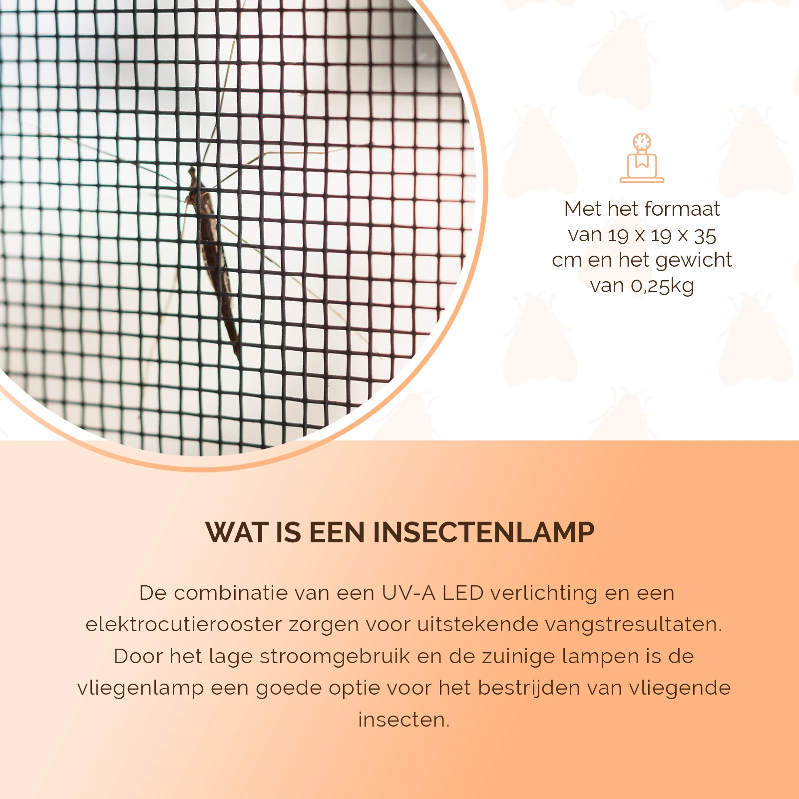 Lampa na hmyz s UV A a elektrickou mřížkou, 18 W – Knock Pest Insect Killer - Obrázek 5