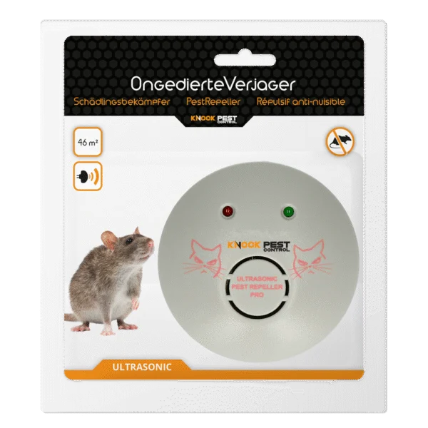 Ultrazvukový odpuzovač škůdců do zásuvky, až 46 m² – Knock Pest Ultrasonic Pest Repeller Home