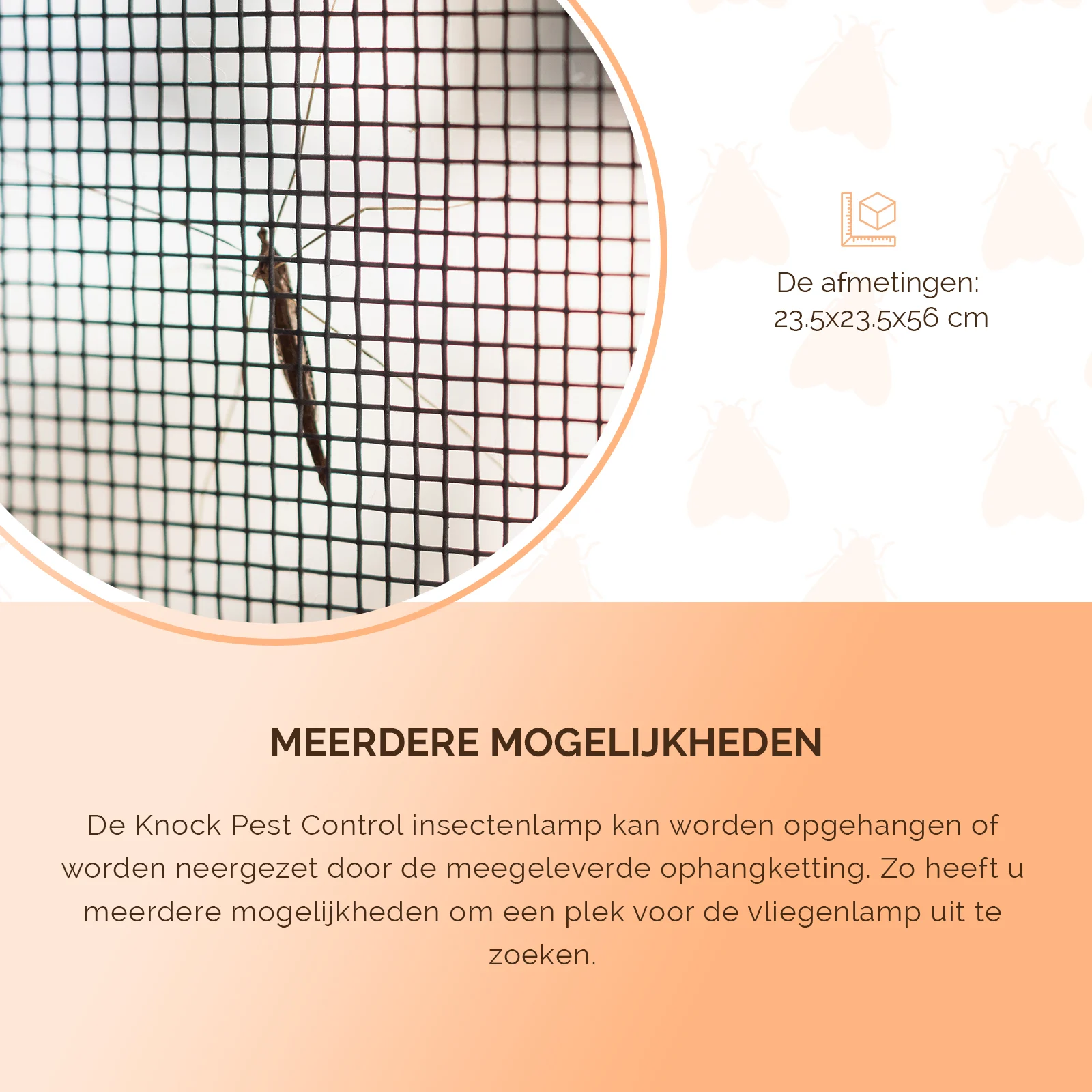 Hmyzí lampa s UV-A a elektrickou mřížkou, 36 W – Knock Pest Insect Killer - Obrázek 5