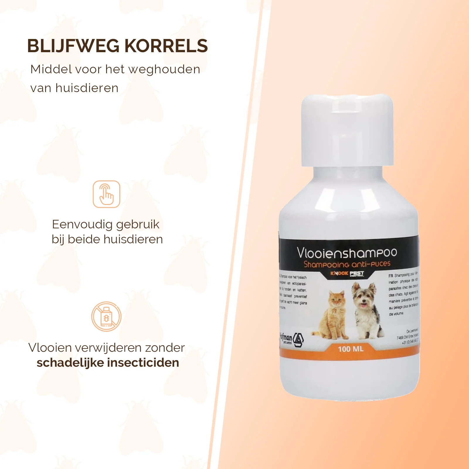 Šampon proti blechám pro psy a kočky, 100 ml – Knock Pest - Obrázek 2