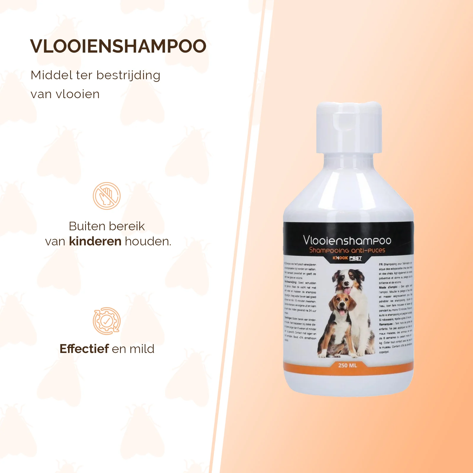Šampon proti blechám pro psy a kočky, 250 ml – Knock Pest - Obrázek 2