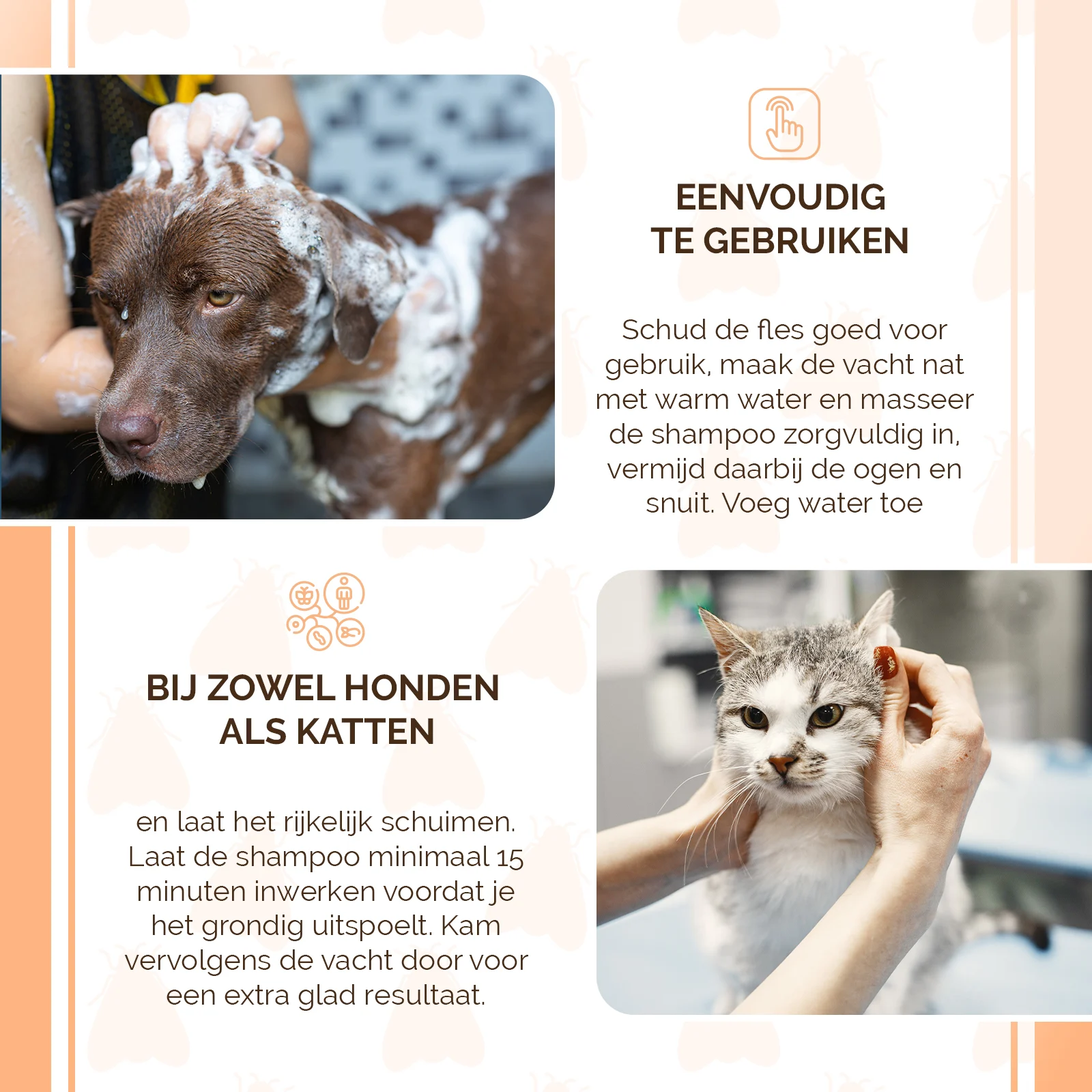 Šampon proti blechám pro psy a kočky, 250 ml – Knock Pest - Obrázek 4