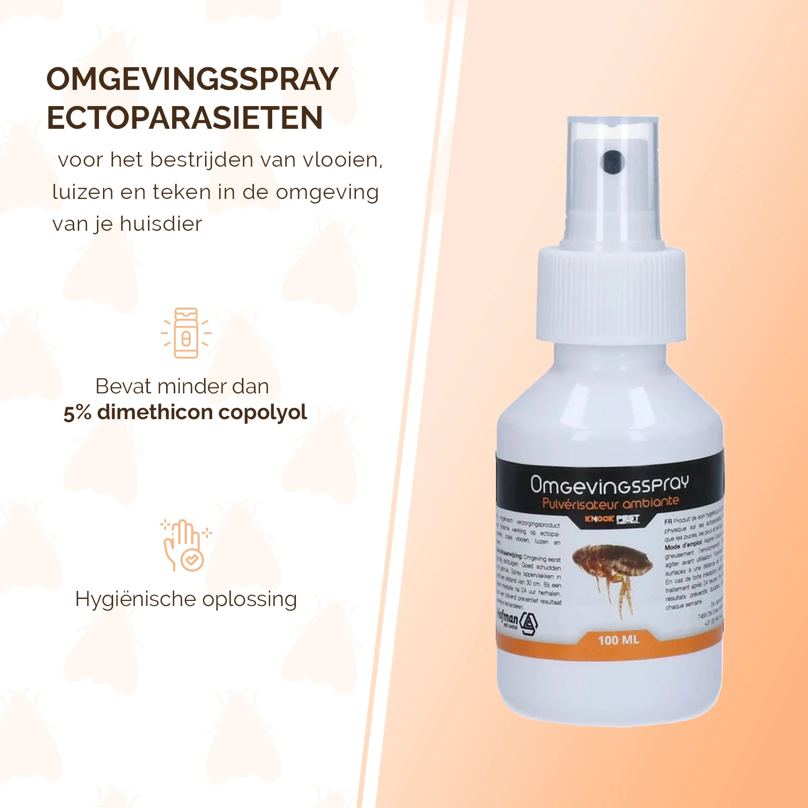 Sprej na ošetření prostředí proti blechám, vším a klíšťatům, 100 ml – Knock Pest sprej na ošetření prostředí - Obrázek 2