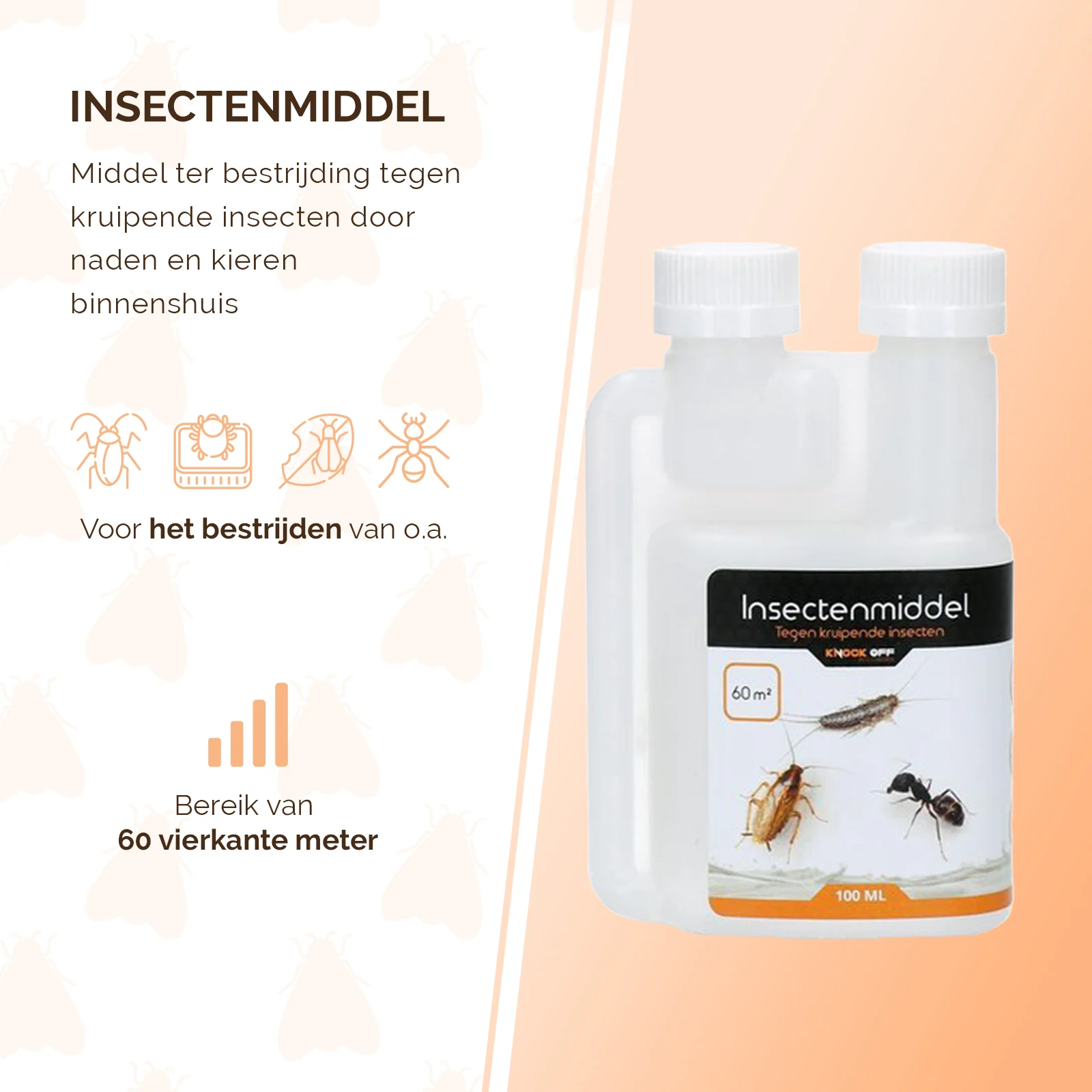 Přípravek proti lezoucímu hmyzu, dávkovací láhev 100 ml – Knock Pest - Obrázek 3
