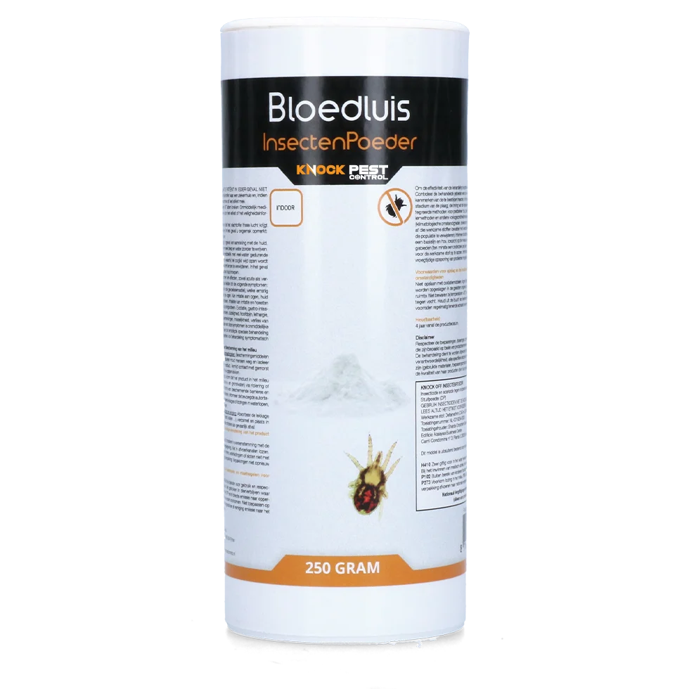Insekticidní prášek proti čmelíkům v kurnících, 250 g – Knock Pest - Obrázek 1