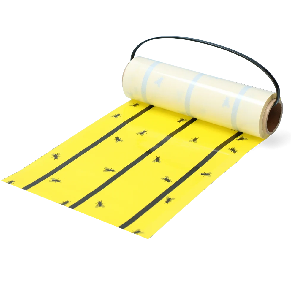 Žlutá lepicí role na mouchy, 5 m x 15 cm – Knock Pest - Obrázek 1