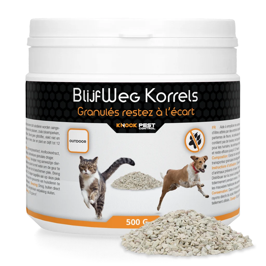 Odpuzující granule pro domácí zvířata, 500 g – Knock Pest BlijfWeg Korrels (Outdoor) - Obrázek 1