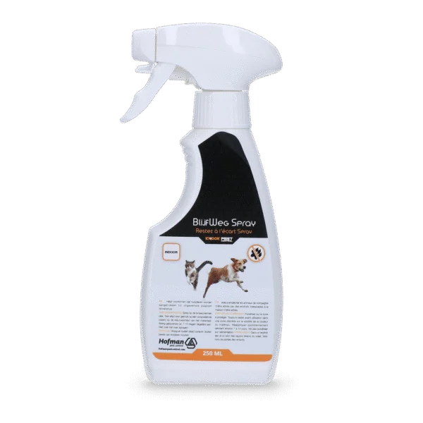 Odpuzovací sprej pro domácí zvířata, 250 ml – Knock Pest BlijfWeg Spray pro vnitřní použití