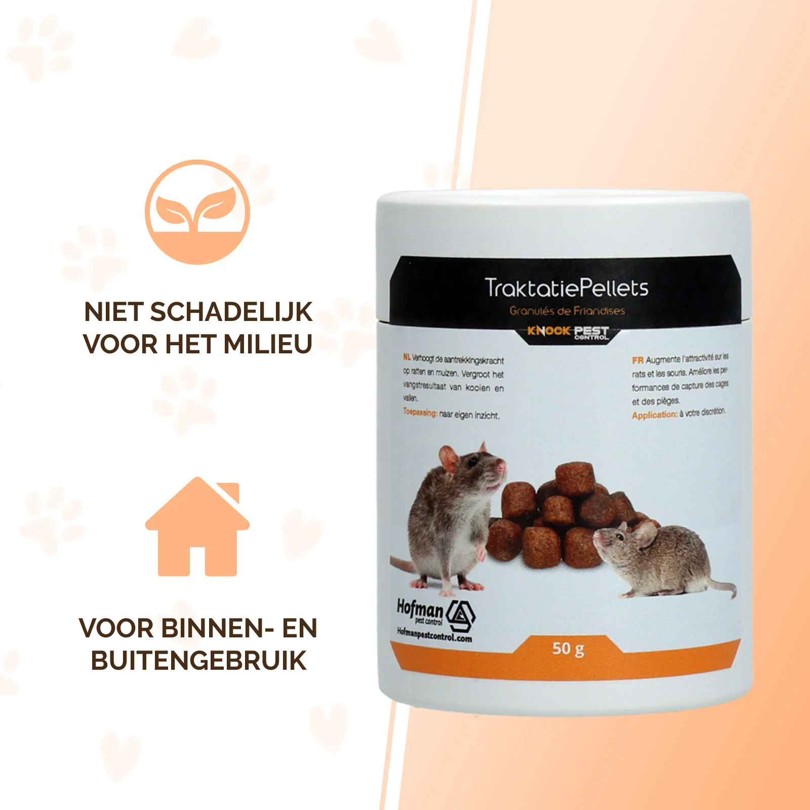 Návnadové granule pro myši a krysy, 50 g – Knock Pest Traktatie Pellets - Obrázek 2