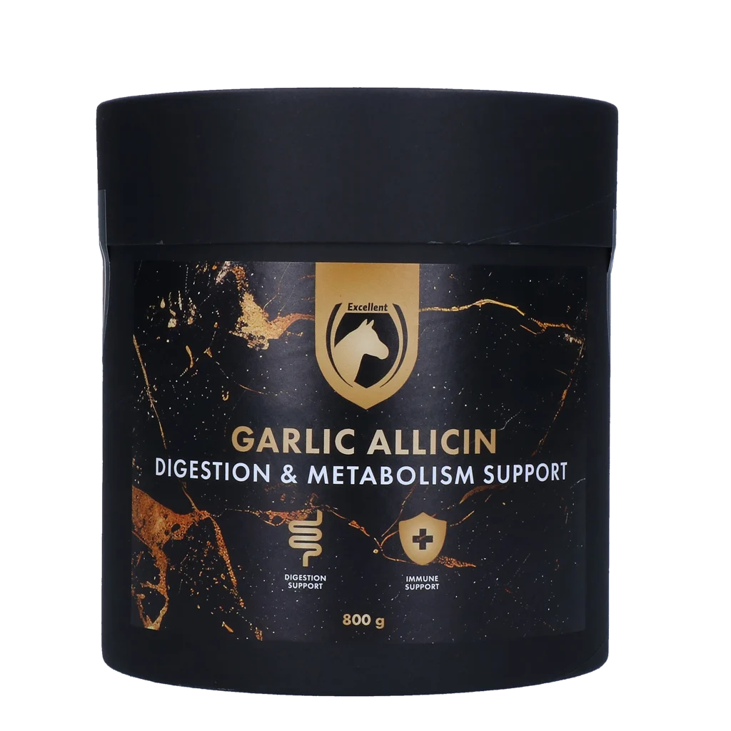 Česnekový prášek pro koně, 800 g – Excellent Horse Garlic Allicin Powder - Obrázek 1