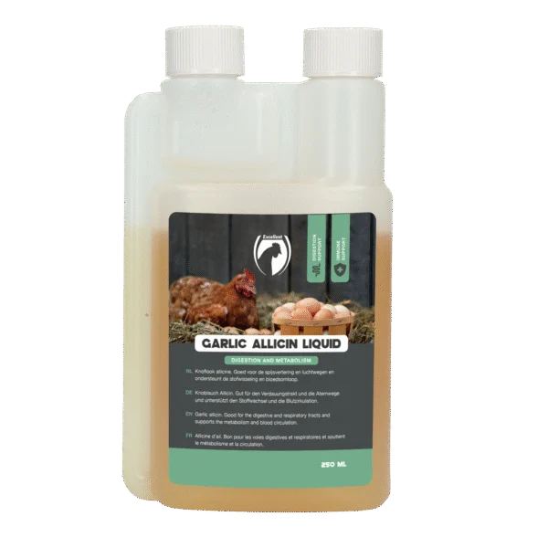 Tekutá česneková směs pro drůbež, 250 ml – Excellent Garlic Allicin Liquid